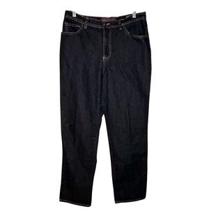 Gloria Vanderbilt Amanda Straight Leg Jeans Size‎ 10 Dark Wash Casual